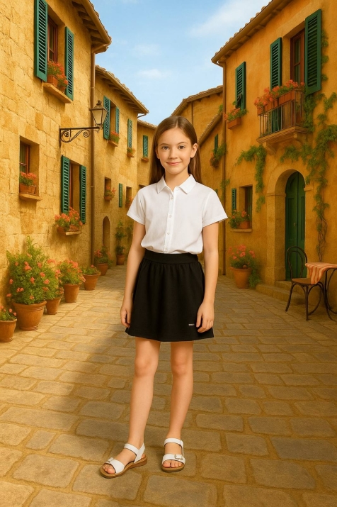 Детска пола,черен цвят