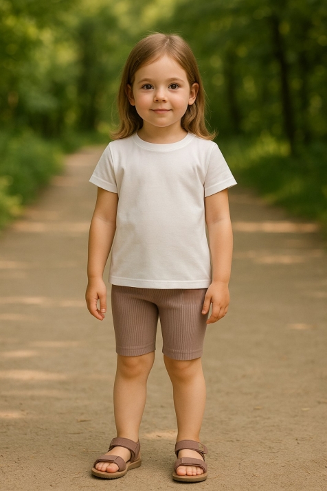 Детски клин 3/4, кафяв цвят