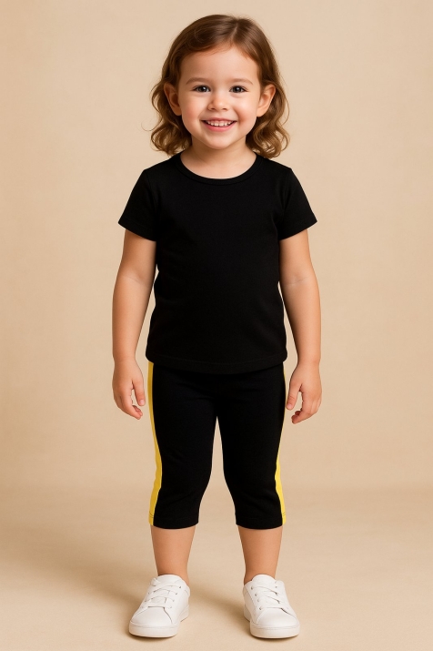 Детски клин 7/8, черен цвят