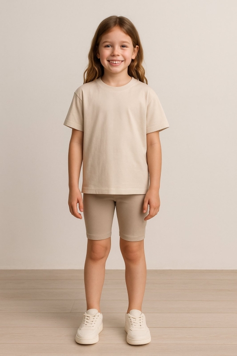  Детски клин 3/4, бежов цвят