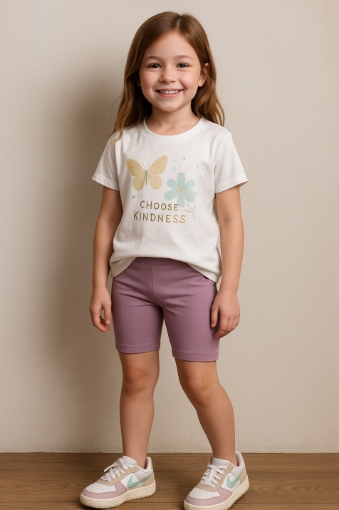  Детски клин 3/4, лилав цвят