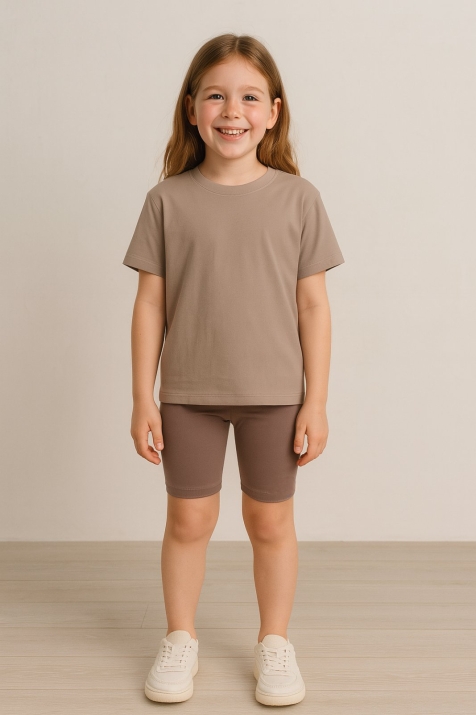  Детски клин 3/4, кафяв цвят