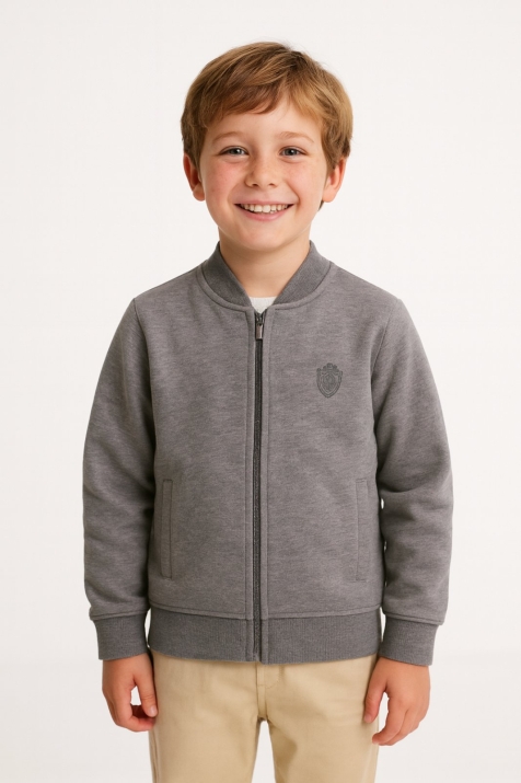 Детска жилетка, сив цвят