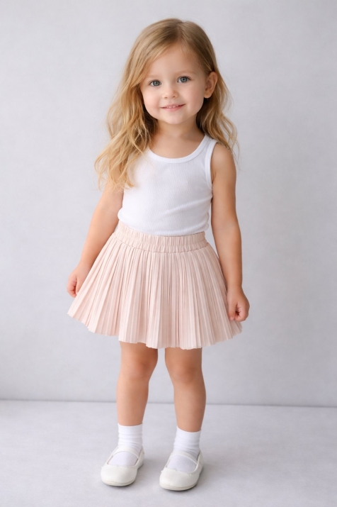  Детска пола, бежов цвят