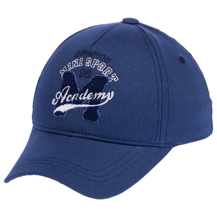 Детска шапка за момче, син цвят 