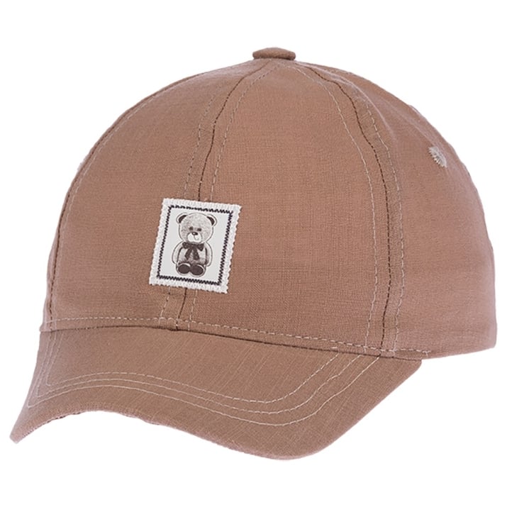 Детска шапка за момче, кафяв цвят