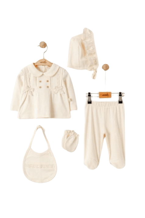 Детски комплект за изписване 5 части, бежов цвят