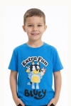 Детска тениска за момче Bluey, син цвят 