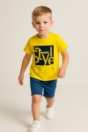 Детска тениска за момче,жълт цвят