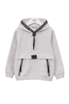 Детски суитшърт за момче Hoodie, сив цвят
