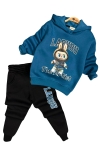 Детски комплект вата за момче с дълъг ръкав, син цвят