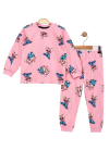 Детска пижама дълъг ръкав момиче Stitch, розов цвят