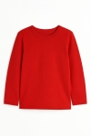 Детска блуза за момче с дълъг ръкав, червен цвят  