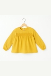 Детска блуза момиче дълъг ръкав,жълт цвят