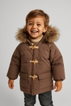 Детско зимно яке за момче, кафяв цвят 