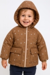 Детско зимно яке за момче, кафяв цвят 