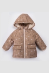 Детско зимно яке за момче, кафяв цвят 