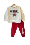 Детски комплект за момче, червен цвят 