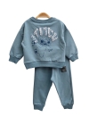 Детски комплект за момче с дълъг ръкав, син цвят