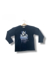 Детска блуза за момче с дълъг ръкав, тъмно син 