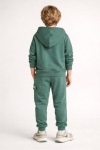 Детски комплект за момче с дълъг ръкав 3 части, зелен цвят