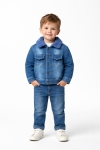 Детско  дънково яке , син цвят