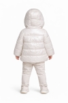 Детско яке момиче, бял цвят