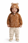 Детско яке момче, кафяв цвят