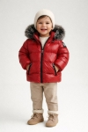 Детско яке момче, червен цвят
