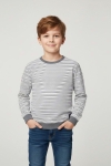 Детска блуза за момче с дълъг ръкав, сив цвят 