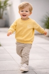 Детска блуза за момче с дълъг ръкав, жълт цвят