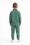 Детски спортен екип за момче с дълъг ръкав, зелен цвят 