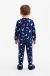 Детска пижама за момче с дълъг ръкав, тъмно син цвят