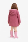 Детско яке за момиче, тъмно розов цвят