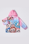 Детско яке за момиче, розов цвят 