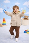 Детско яке за момче, бежов цвят