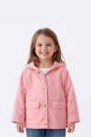 Детско яке за момиче, светло розов цвят