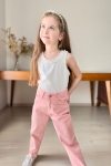 Детски панталон за момиче, розов цвят