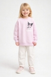 Детска блуза момиче с дълъг ръкав Kuromi, розов цвят