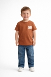 Детска тениска за момче, кафяв цвят