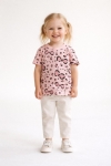 Детска тениска за момиче, розов цвят