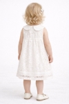 Детска рокля без ръкав, цвят екрю  
