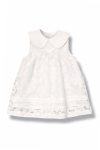 Детска рокля без ръкав, цвят екрю  