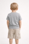 Детска тениска за момче, сив цвят   
