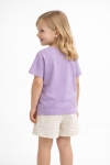 Детска тениска за момиче, лилав цвят