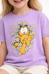 Детска тениска за момиче, лилав цвят