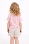 Детска тениска за момиче, розов цвят