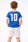 Детски комплект за момче с къс ръкав, син цвят    