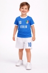 Детски комплект за момче с къс ръкав, син цвят