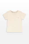 Детска тениска за момче, бежов цвят